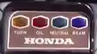 1973-1974 Honda 750 warning lights in handlebar clamps